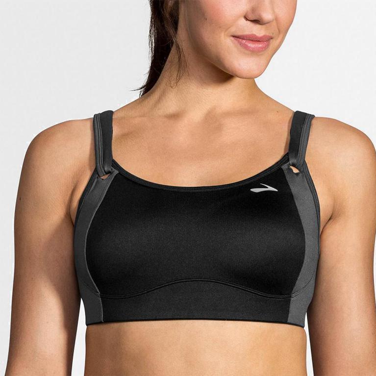 Brooks Fiona Sports Womens Running Bra Ireland Grey (OYBW-20196)